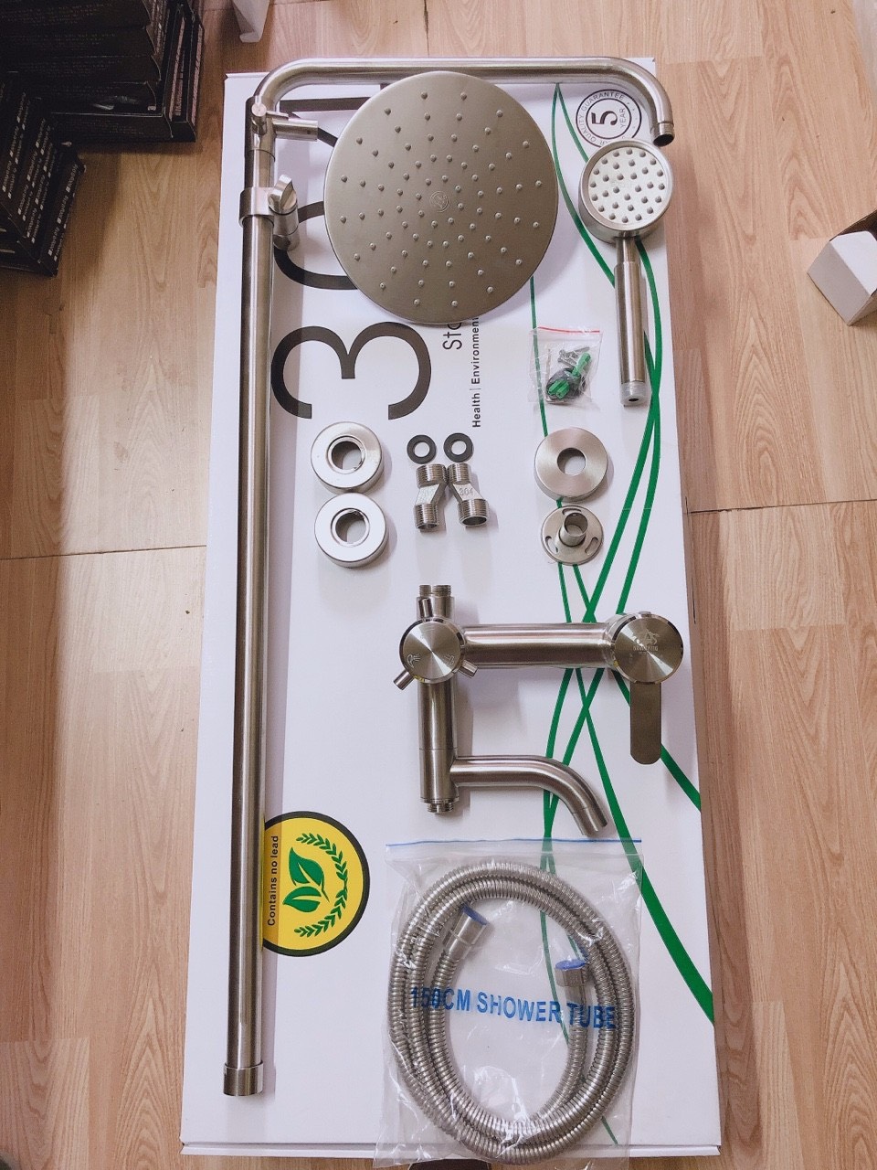 Sen cây inox 304 mờ bát vuông