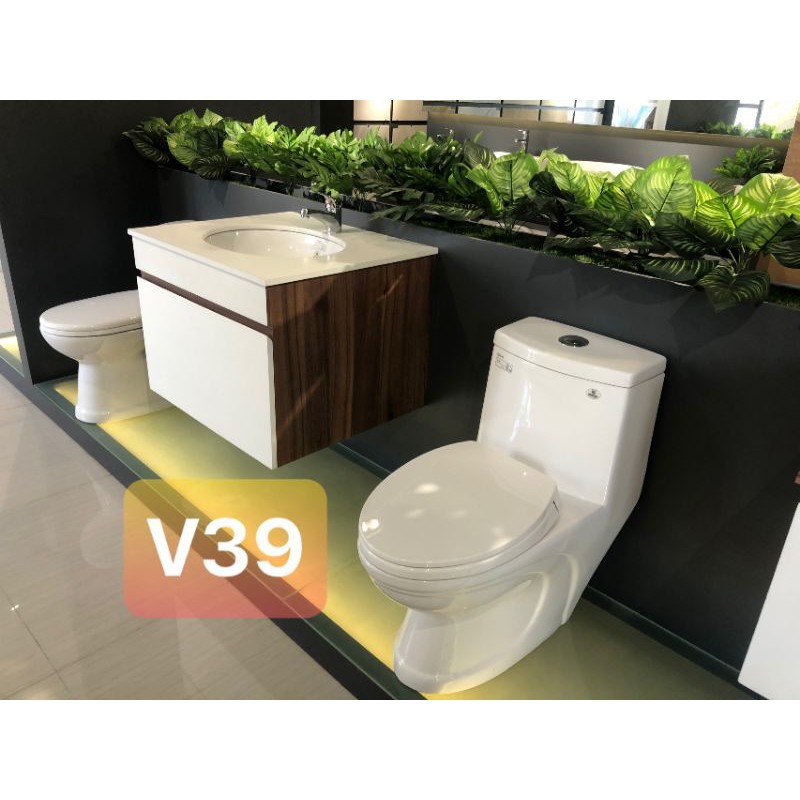 Bồn cầu một khối Viglacera V39
