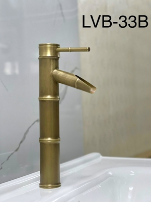 Vòi Lavabo Đồng Thau Dáng Trúc LVB33B
