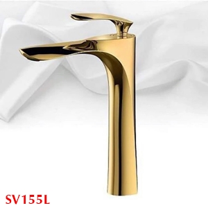 Vòi Lavabo SV155L Đồng Mạ Vàng