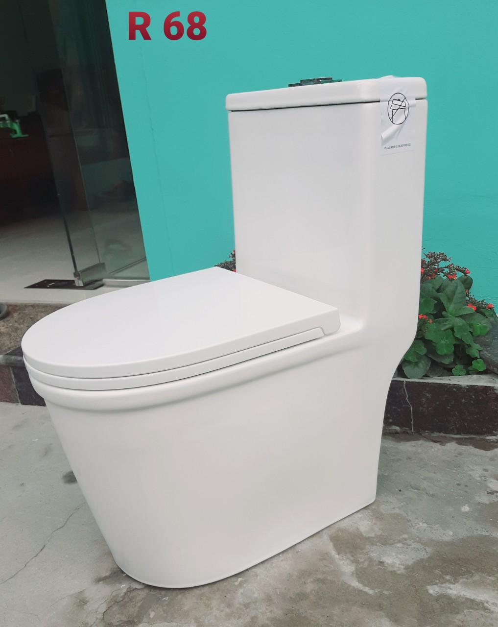 Bệt liền khối Trung Quốc dáng lùn tròn mã R068