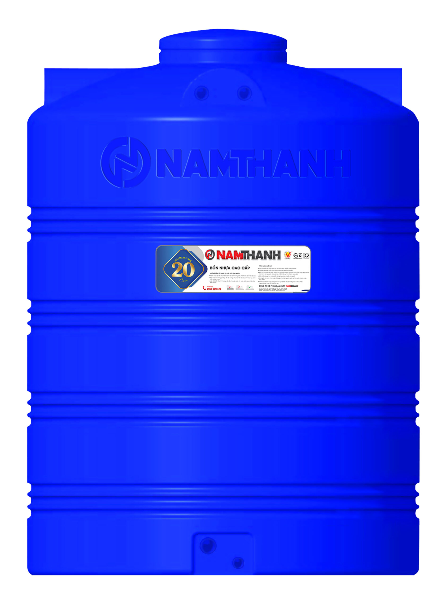 Bồn Nước Nhựa Tiêu Chuẩn 700 Lít Đứng Nam Thành
