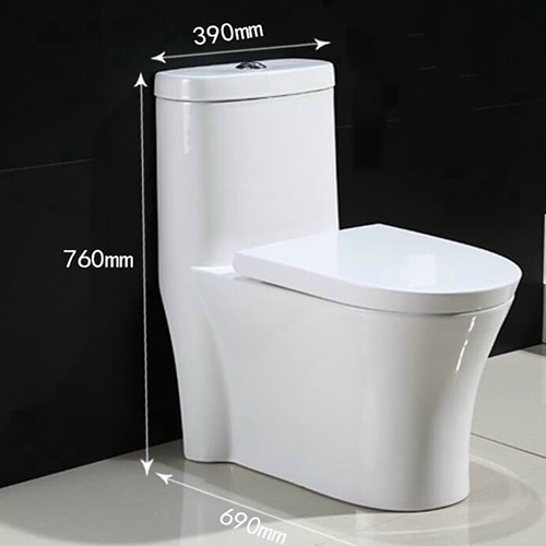 Bồn cấu 1 khối thân mỏng, gọn