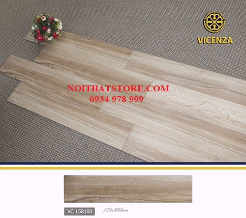 Gạch giả gỗ 15×80 Vicenza VC 158100