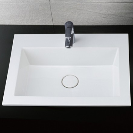 Chậu rửa Lavabo dương vành Caesar LF5017