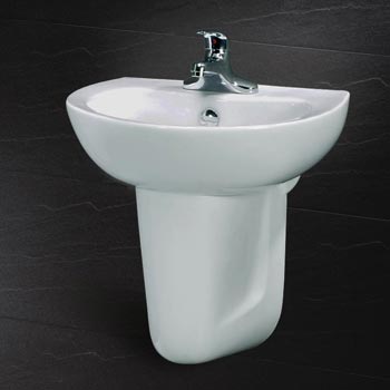 Chậu rửa chân ngắn Caesar L2150+P2441