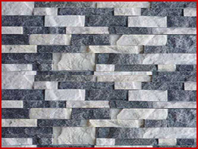 Đá ghép trắng đen HL3E-15