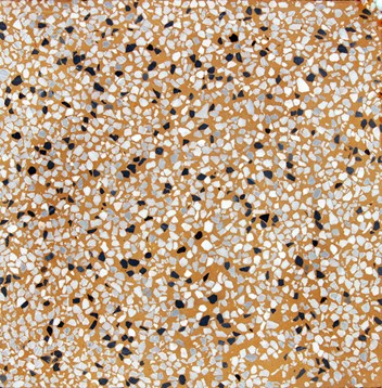Gạch vỉa hè Terrazzo trơn màu vàng 40×40