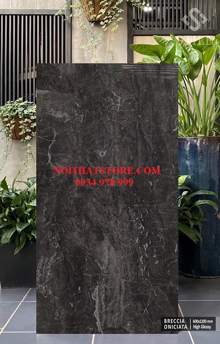 Gạch ốp lát Ấn Độ 60×120 đen xám vân đá