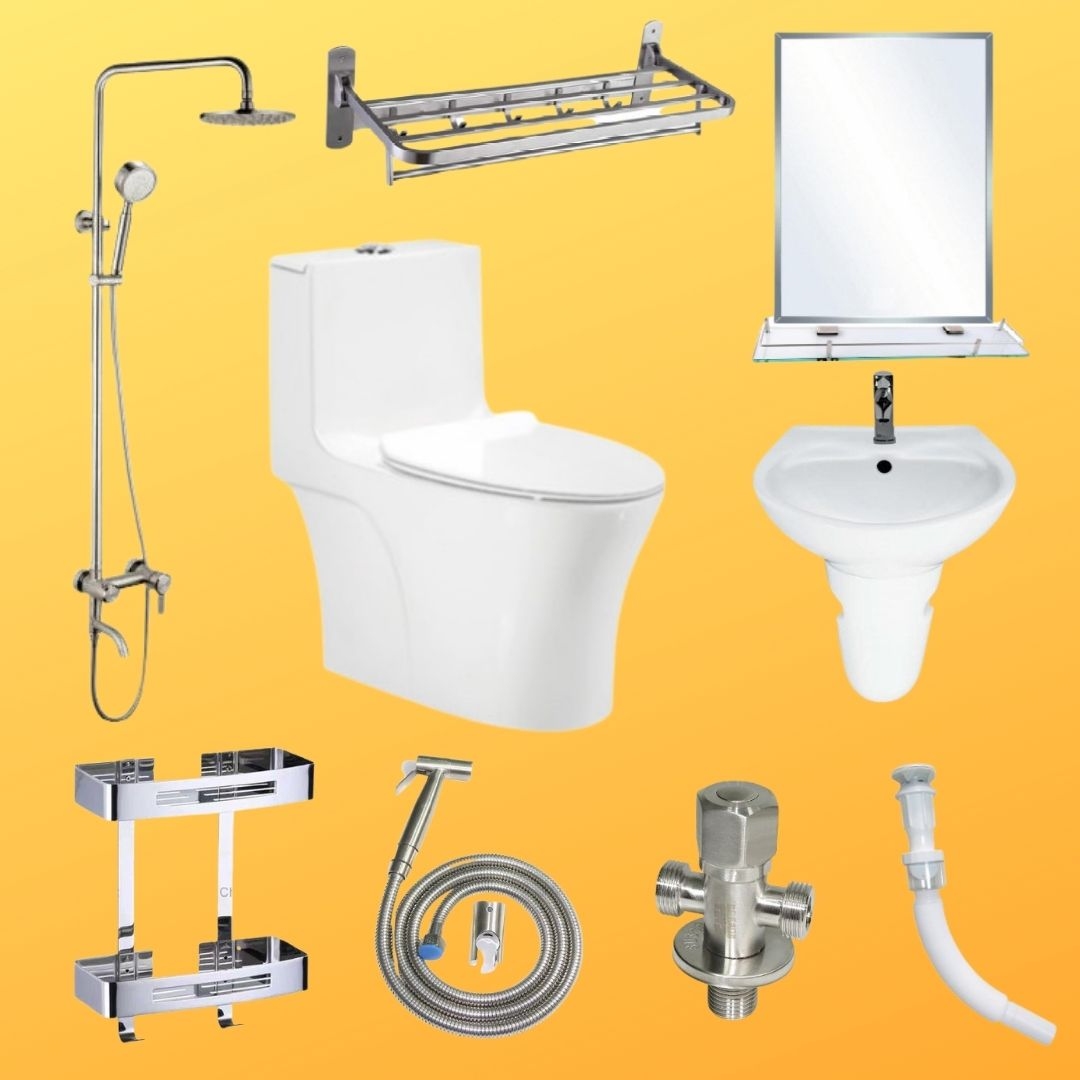 Combo bộ nhà tắm Luxury 14