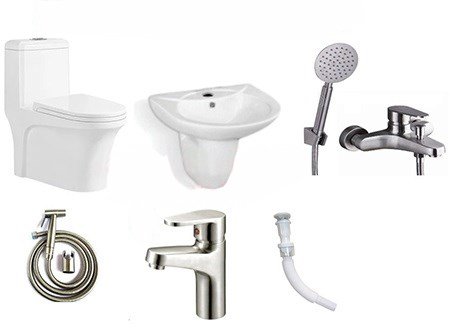Combo thiết bị vệ sinh giá rẻ 1