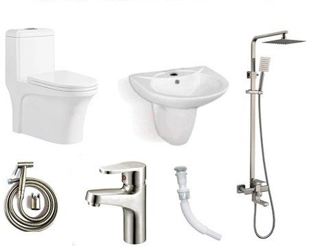 Combo thiết bị vệ sinh giá rẻ 2