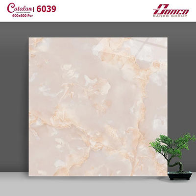 Gạch lát nền đá bóng kính giá rẻ Catalan 60×60 6039