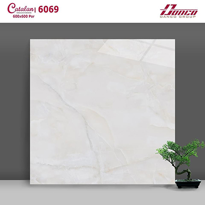 Gạch lát nền đá bóng kính giá rẻ Catalan 60×60 6069