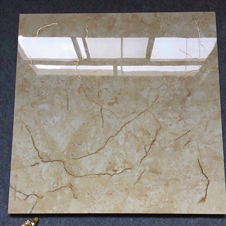 Đá đồng chất khắc kim Trung Quốc 80×80 vàng vân đá