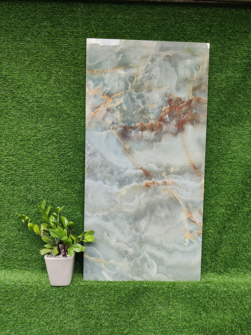 Gạch 60×120 Ấn Độ xám xanh vân nâu đỏ