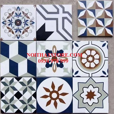 Gạch bông giả cổ 20×20 đa màu