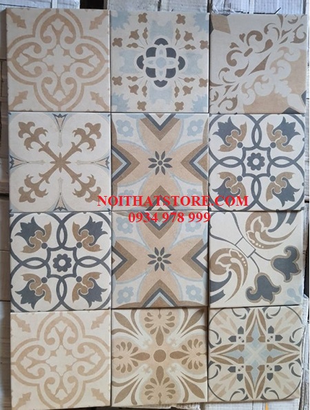 Gạch bông giả cổ 20×20 nhiều mẫu tổng hợp