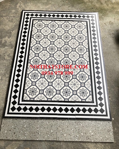 Gạch bông giả cổ 20×20 thảm ghép 1