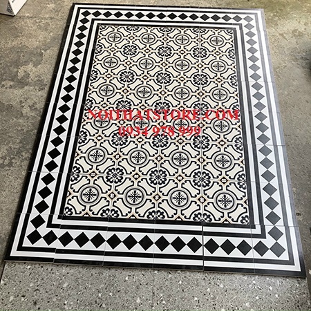 Gạch bông giả cổ 20×20 thảm ghép 11