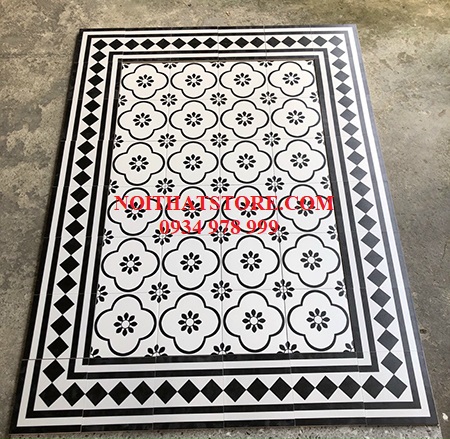 Gạch bông giả cổ 20×20 thảm ghép 12