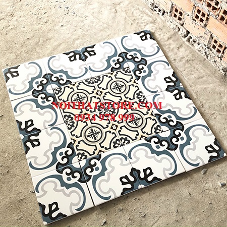 Gạch bông giả cổ 20×20 thảm ghép 14