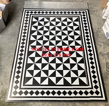 Gạch bông giả cổ 20×20 thảm ghép 3