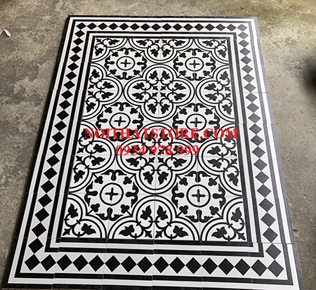 Gạch bông giả cổ 20×20 thảm ghép 6