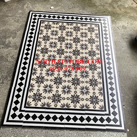 Gạch bông giả cổ 20×20 thảm ghép 7