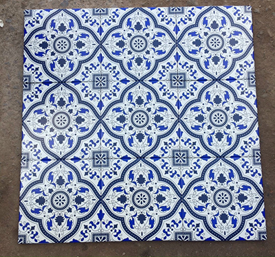 Gạch bông giả cổ 20×20 xanh xám