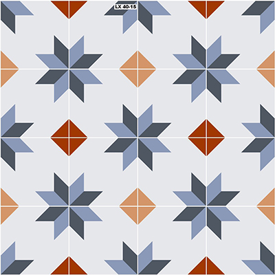 Gạch bông giả cổ 40×40 đá LX40-15