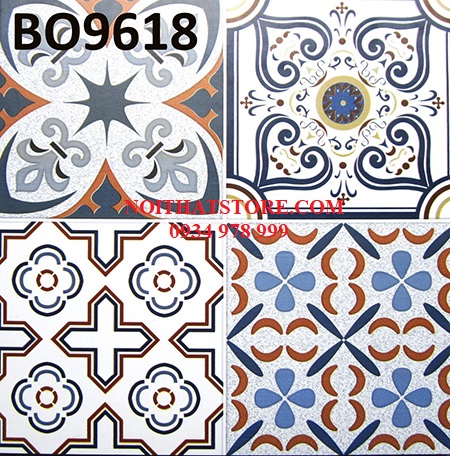 Gạch bông giả cổ Prime 30×30 BO9618