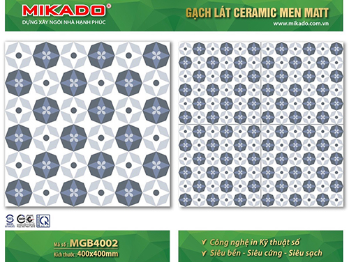 Gạch bông men 40×40 MGB4002