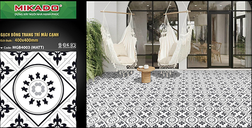 Gạch bông men giả cổ 40×40 MGB4003