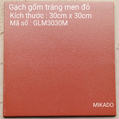 Gạch cotto đỏ Mikado 30×30 GLM3030M