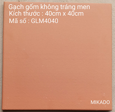 Gạch cotto đỏ Mikado 40×40 GLM4040