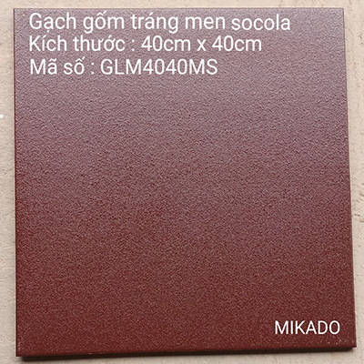 Gạch cotto đỏ Mikado 40×40 GLM4040MS