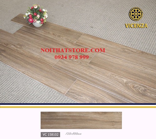 Gạch giả gỗ 15×80 Vicenza VC 158102