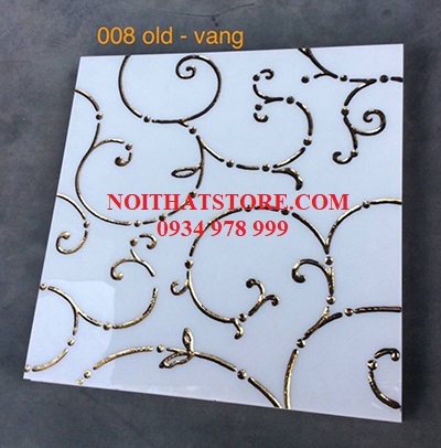 Gạch khắc kim 30×30 008 cũ