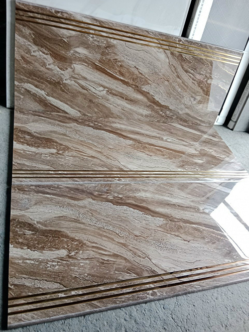 Gạch lát cầu thang 47×120 siêu đẹp nâu vân đá