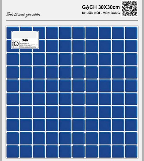 Gạch lát hồ bơi 30×30 TTP346