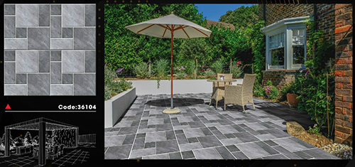 Gạch lát sân vườn 60×60 36104