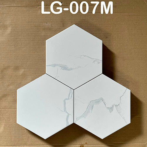 Gạch lục giác giá rẻ 20×23 đơn 1 màu LG-007M