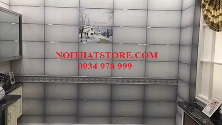 Gạch men kính Trung Quốc 30×60 trắng xám