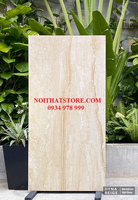 Gạch ốp lát Ấn Độ 80×160 vàng kem vân đá