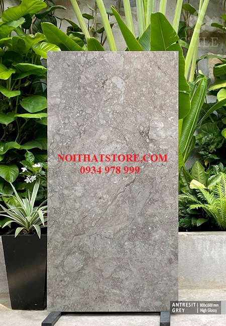 Gạch ốp lát Ấn Độ 80×160 xám ghi vân đá