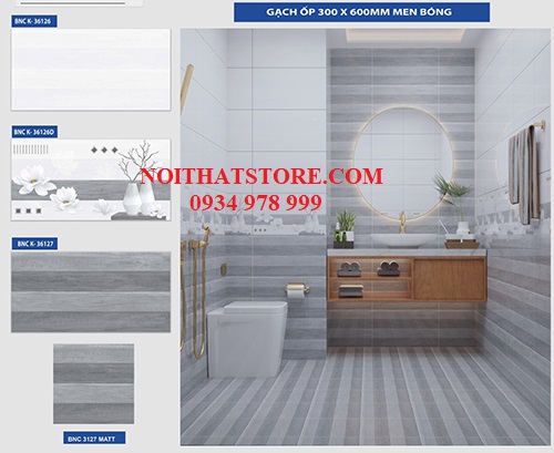 Gạch ốp tường giá rẻ 30×60 BNC-K36126-36127