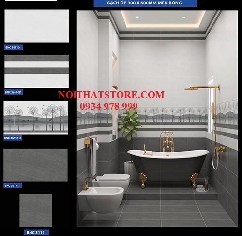 Gạch ốp tường giá rẻ 30×60 BNC3610-3611