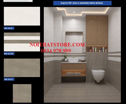 Gạch ốp tường giá rẻ 30×60 BNC36122-36123