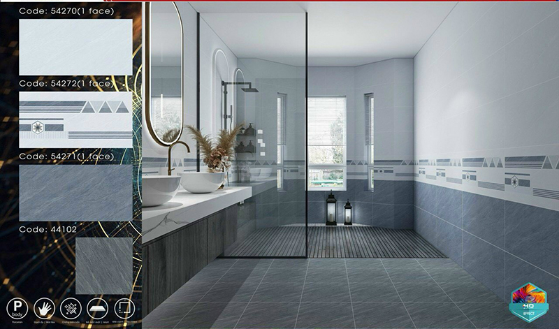 Gạch ốp tường Takao 40×80 54270-71-72 đá mờ